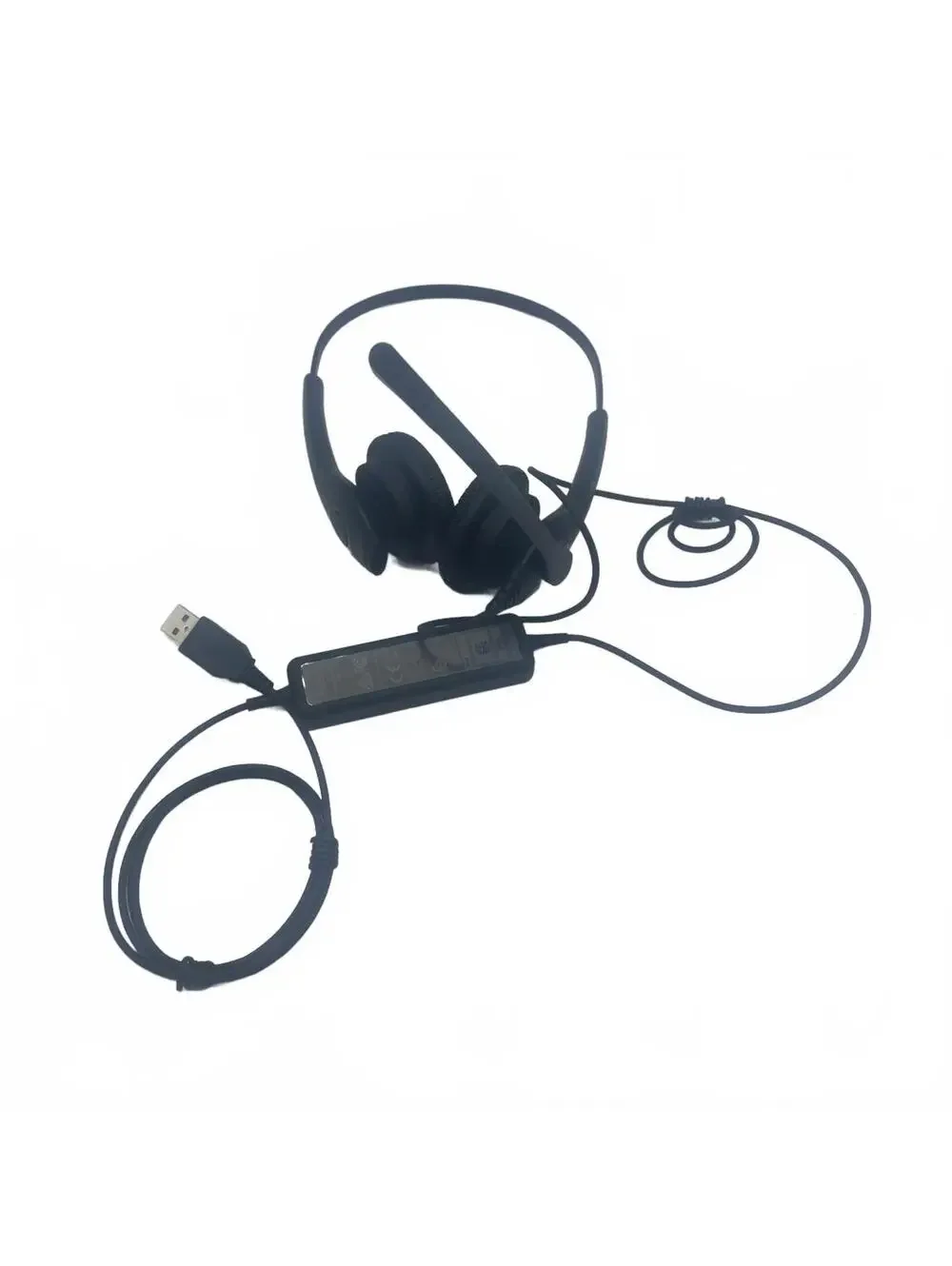 Jabra BiZ 1100 Duo USB OVER-The-Head PC Headset 1159-0159-EDU HSC027 used